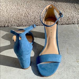 Kelly and Katie blue sandal heel